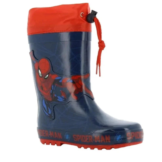 Leomil Spiderman Παιδικές Γαλότσες για Αγόρια Μπλε Γαλότσα Αγόρι /Rainboot Boys Marvel-AW22-Spiderman-SP010039-Navy-Red-Poline-_-_-155