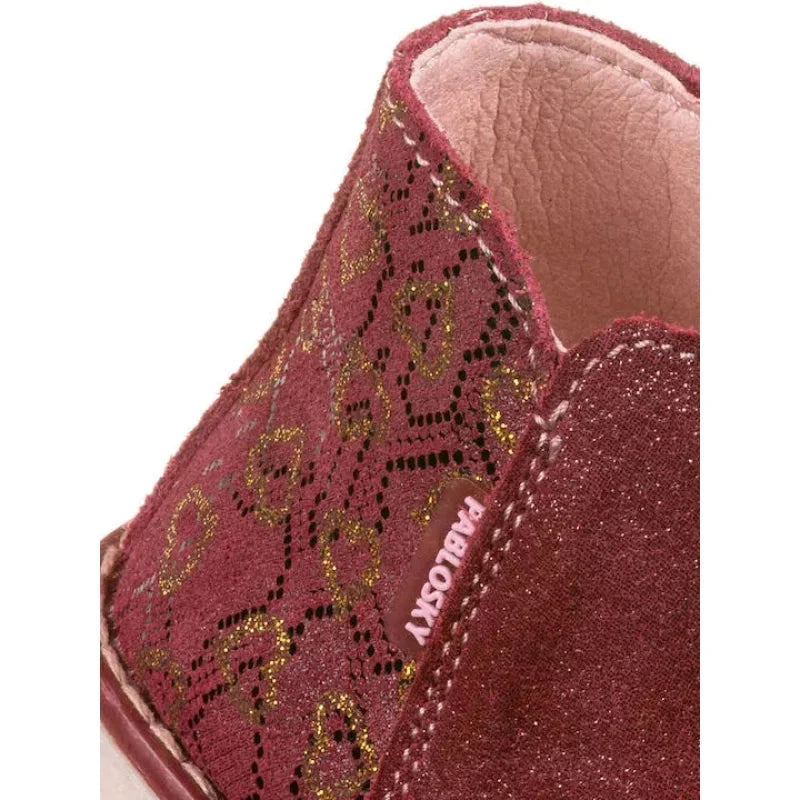 Pablosky Pablosky Παιδικά Ανατομικά Δερμάτινα Μποτάκια για Κορίτσι Μπορντώ Μποτάκι Κορίτσι / Boots Girl Pablosky-041068-Bordeaux-Poline-_-_-258