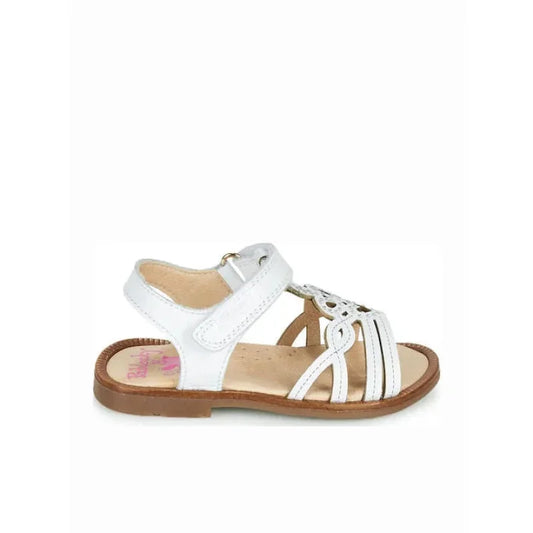 Pablosky Pablosky Παιδικά Ανατομικά Δερμάτινα Πέδιλα για Κορίτσια Λευκά Πέδιλο Κορίτσι / Sandals Girl Pablosky-078108-White-Poline-_-_-14