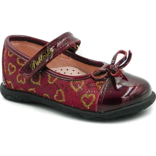 Pablosky Pablosky Παιδική Ανατομική Δερμάτινη Μπαλαρίνα για Κορίτσια Μπορντο Μπαρέτα/ Ballerina / Flat Shoes Girl Pablosky-327469-Bordeaux-Poline-_-_-326