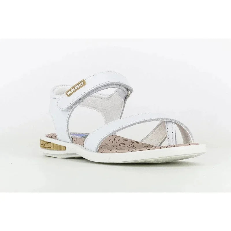 Pablosky Pablosky Παιδικά Ανατομικά Πέδιλα για Κορίτσια Λευκά Πέδιλο Κορίτσι / Sandals Girl Pablosky-400100-White-Poline-_-_-561