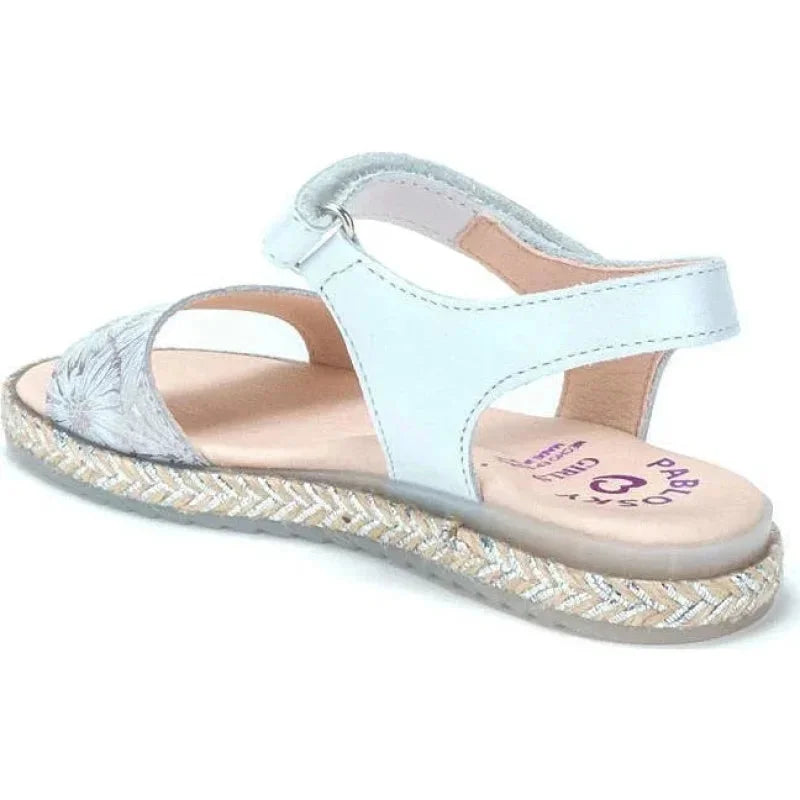 Pablosky Pablosky Παιδικά Ανατομικά Πέδιλα για Κορίτσια Γκρι Πέδιλο Κορίτσι / Sandals Girl Pablosky-450254-Grey-Poline-_-_-178