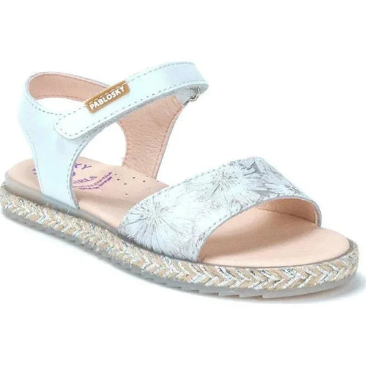 Pablosky Pablosky Παιδικά Ανατομικά Πέδιλα για Κορίτσια Γκρι Πέδιλο Κορίτσι / Sandals Girl Pablosky-450254-Grey-Poline-_-_-630