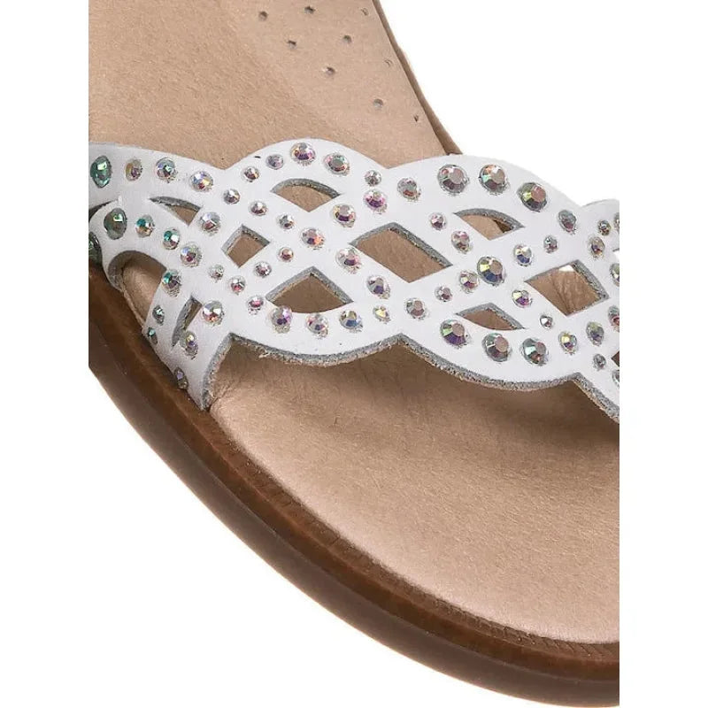 Pablosky Pablosky Παιδικά Ανατομικά Πέδιλα για Κορίτσια Λευκά Πέδιλο Κορίτσι / Sandals Girl Pablosky-481200-White-Poline-_-_-84