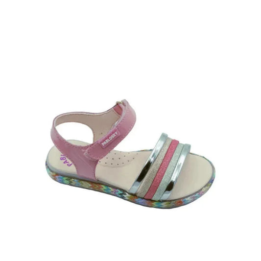 Pablosky Pablosky Παιδικά Ανατομικά Πέδιλα για Κορίτσια Πολύχρωμα Πέδιλο Κορίτσι / Sandals Girl Pablosky-482399-Silver-Poline-_-_-248