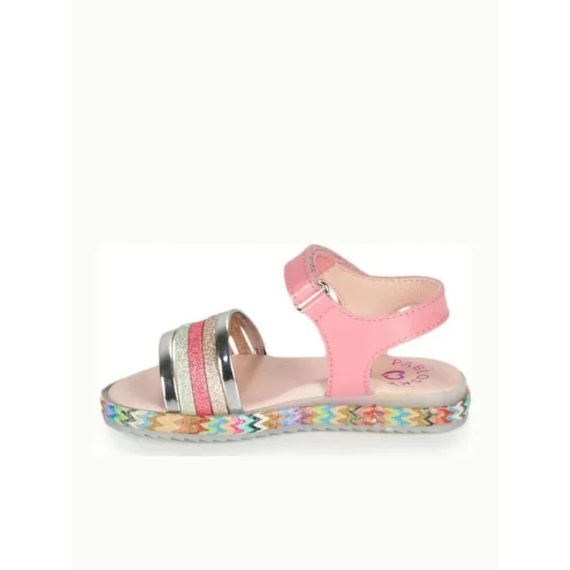 Pablosky Pablosky Παιδικά Ανατομικά Πέδιλα για Κορίτσια Πολύχρωμα Πέδιλο Κορίτσι / Sandals Girl Pablosky-482399-Silver-Poline-_-_-786_52cb0846-bb65-46ef-a0ed-fe24d91d741e