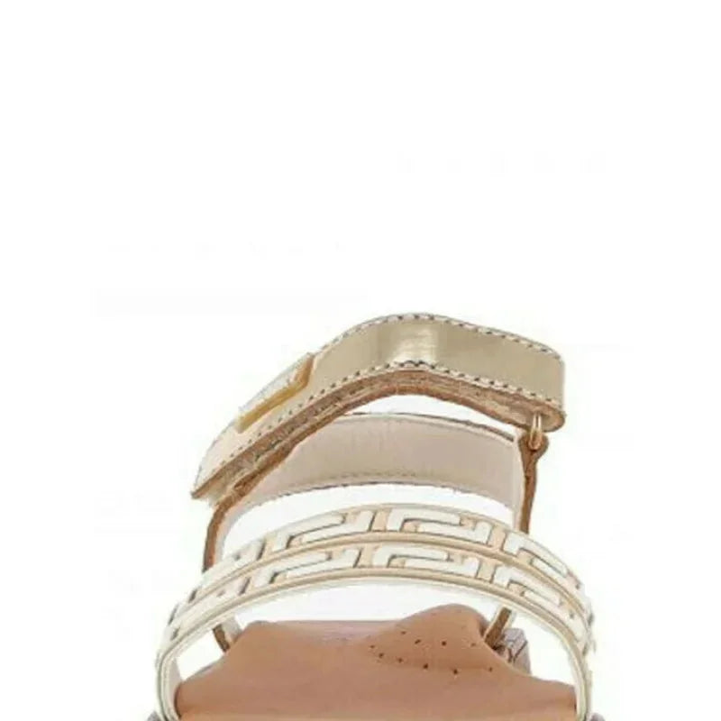 Pablosky Pablosky Παιδικά Δερμάτινα Ανατομικά Πέδιλα για Κορίτσια Σαμπάνια Πέδιλο Κορίτσι / Sandals Girl Pablosky-SS22-410386-Champagne-Poline-_-_-782