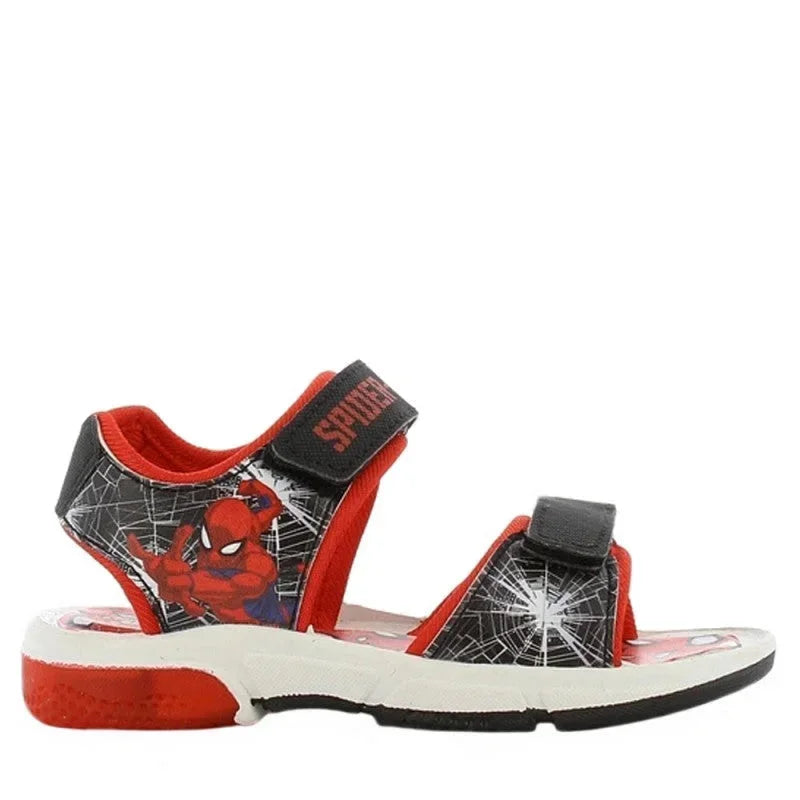 Leomil Spiderman Παιδικά Ανατομικά Πέδιλα για Αγόρια με Φωτάκια - Μαύρα Πέδιλο Αγόρι Φωτάκια / Sandal Boy Lights Spiderman-SS22-SP010295-Black-Poline-_-_-8