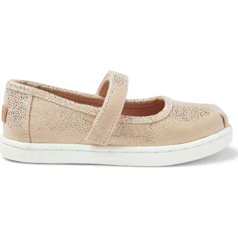 Toms Toms Παιδικές Μπαλαρίνες με Σκρατς Υφασμάτινες Χρυσές Jane Εσπαντρίγιες Κορίτσι / Espadrilles Girl Toms-10014608-Pink-Rosegold-Poline-_-_-377