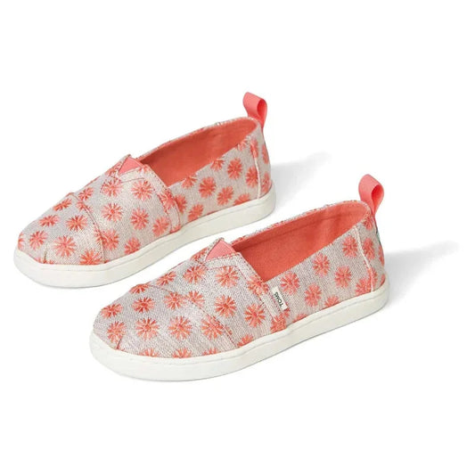 Toms Toms Παιδικές Εσπαντρίγιες Slip-On Πορτοκαλί Alpargata Coral Εσπαντρίγιες Κορίτσι / Espadrilles Girl Toms-10016434-Orange-Coral-Poline-_-_-412