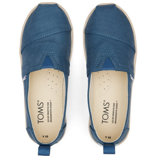 Toms Toms Παιδικές Εσπαντρίγιες Slip-On Μπλε Εσπαντρίγιες Αγόρι / Espadrilles Boy Toms-SS23-10019836-Blue-Poline-_-_-647