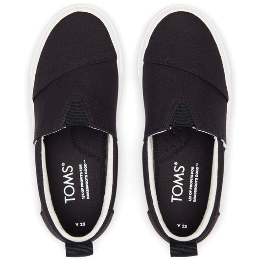 Toms Toms Παιδικές Εσπαντρίγιες Slip-On Μαύρες Εσπαντρίγιες Αγόρι / Espadrilles Boy Toms-SS23-10019839-Black-Poline-_-_-906