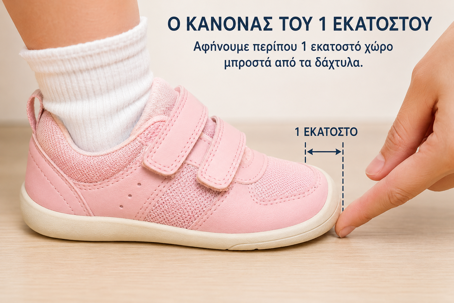 Πόσο Χώρο Πρέπει να Αφήνει το Παιδικό Παπούτσι Μπροστά;