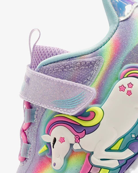 Skechers Unicorn Παιδικά αθλητικά για κορίτσια με φωτάκια Μώβ