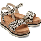 Toms Toms Youth Diana Mini Cheetah Πέδιλο για Κορίτσια - Ανατομικό Μπεζ Πέδιλο Κορίτσι / Sandals Girl 10020610_Youth_Diana_FogFlockedMiniCheetah_F