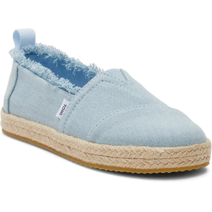 Espadrilles Toms Teen Ciel pour fille