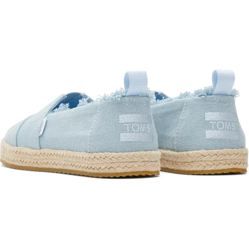 Espadrilles Toms Teen Ciel pour fille