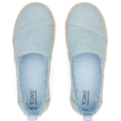 Espadrilles Toms Teen Ciel pour fille