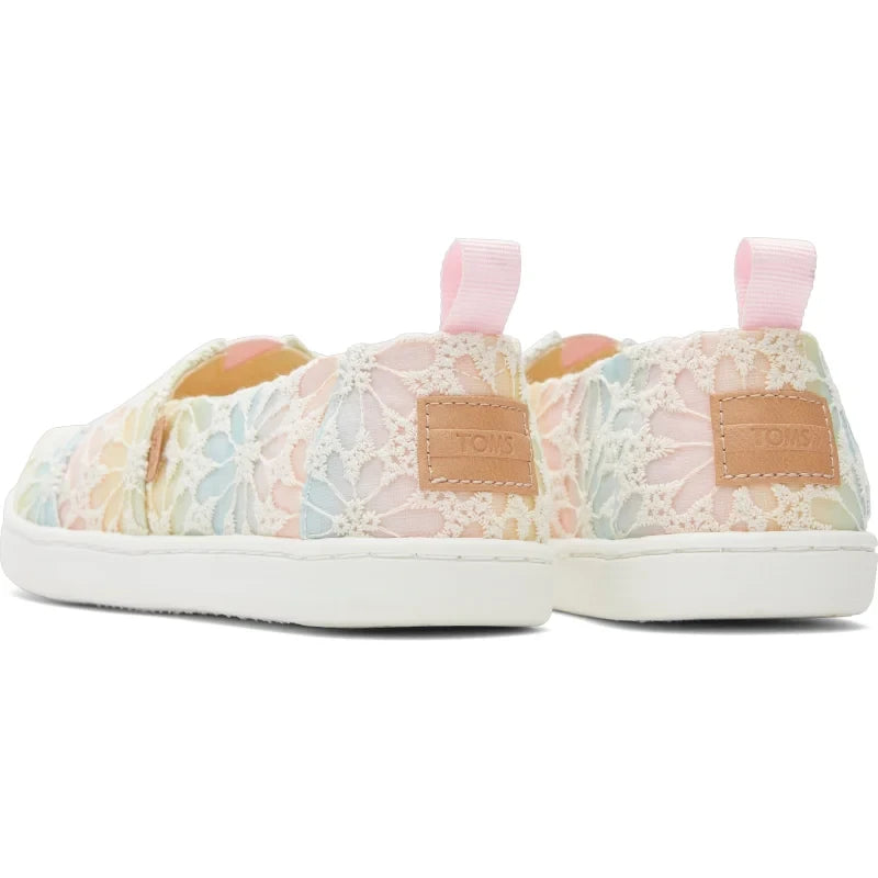 Toms Toms Εφηβικές Ανατομικές Εσπαντρίγιες για Κορίτσια με Λουλούδια Εσπαντρίγιες Κορίτσι / Espadrilles Girl 10020627_Youth_Alpargata_ParfaitPinkOmbreFloralLace_B