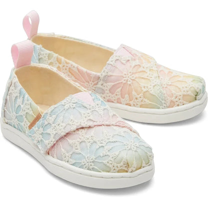 Toms children's fabric espadrille for girls in floral