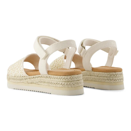 Toms Toms εφηβικό πέδιλο Ανατομικό για Κορίτσια μπέζ Πέδιλο Κορίτσι / Sandals Girl 10022067_Y_Girl_Diana_NaturalMoroccanCrochet_B