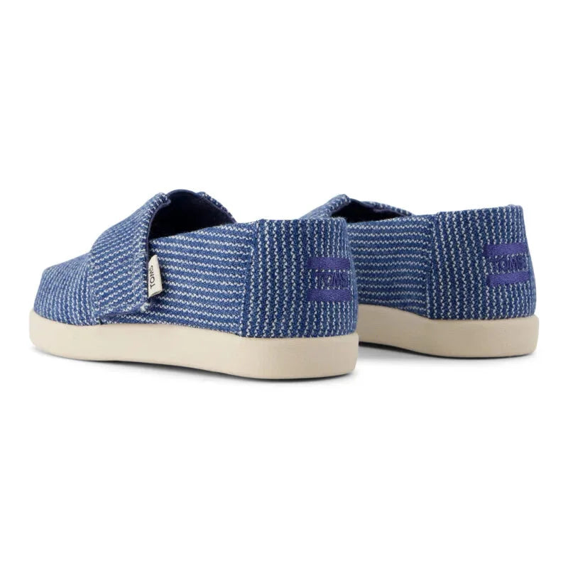 Toms Toms παιδική υφασμάτινη εσπαντρίγια σκούρο μπλε Εσπαντρίγιες Αγόρι / Espadrilles Boy 10022100_T_Boy_AlpargataClassic_DarkSkySubtleStripes_B