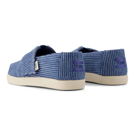 Toms Toms παιδική υφασμάτινη εσπαντρίγια σκούρο μπλε Εσπαντρίγιες Αγόρι / Espadrilles Boy 10022100_T_Boy_AlpargataClassic_DarkSkySubtleStripes_B