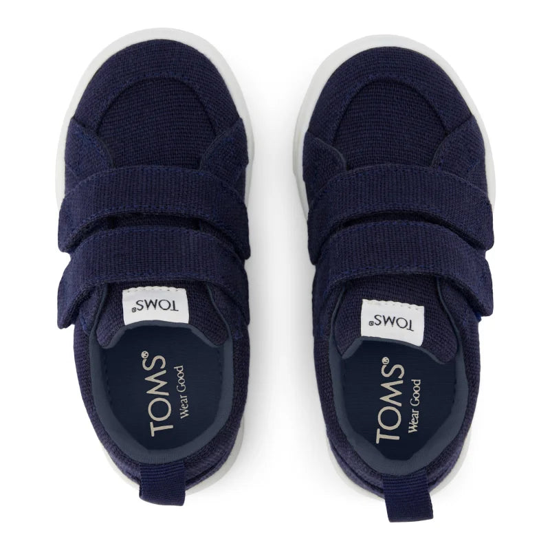 Toms Toms Παιδικά Sneakers Μπλε - Άνεση και Στυλ για τα Παιδιά Sneaker Αγόρι / Sneaker Boys 10022102_T_Uni_CruzDoubleStrap_NavyHeritageCanvas_T