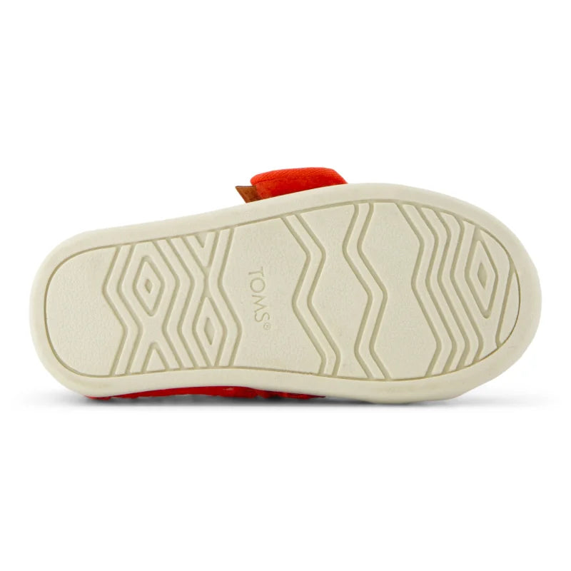 Toms Toms Παιδική Υφασμάτινη Εσπαντρίγια Κόκκινη Εσπαντρίγιες Κορίτσι / Espadrilles Girl 10022105_T_Girl_AlpargataClassic_FlameMoroccanCrochet_BS