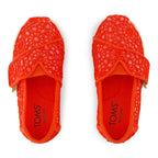 Toms Toms Παιδική Υφασμάτινη Εσπαντρίγια Κόκκινη Εσπαντρίγιες Κορίτσι / Espadrilles Girl 10022105_T_Girl_AlpargataClassic_FlameMoroccanCrochet_T