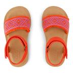 Toms Toms Παίδικα Πέδιλα για Κορίτσια Κόκκινα Πέδιλο Κορίτσι / Sandals Girl 10022119_T_Girl_Remi_FlameDiamondGlobalStrap_T