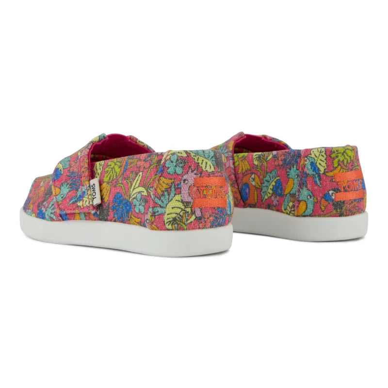 Toms Toms Παιδική Υφασμάτινη Εσπαντρίγια Ροζ Εσπαντρίγιες Κορίτσι / Espadrilles Girl 10022120_T_AlpargataClassic_FuchsiaBirdsofParadisePrint_B