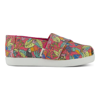 Toms Toms Παιδική Υφασμάτινη Εσπαντρίγια Ροζ Εσπαντρίγιες Κορίτσι / Espadrilles Girl 10022120_T_AlpargataClassic_FuchsiaBirdsofParadisePrint_S