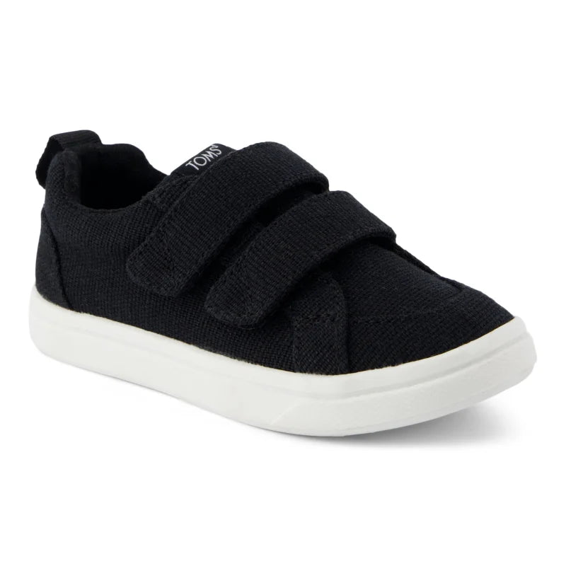 Toms Toms Παιδικά Sneakers Μαύρα - Άνεση και Στυλ Sneaker Αγόρι / Sneaker Boys 10022122_T_Uni_CruzDoubleStrap_BlackHeritageCanvas_45
