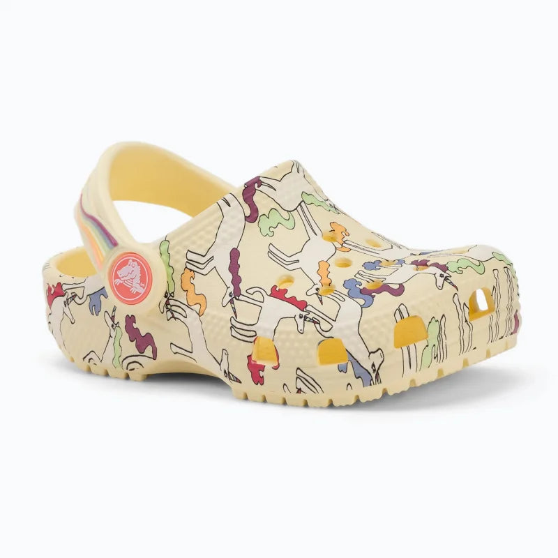 Crocs Crocs 212515-7CJ Classic Unicorn Graphic Clog T Παιδικά Σαμπό Κίτρινα Θαλάσσης Κορίτσι / Beachwear Girl 198445364167_23