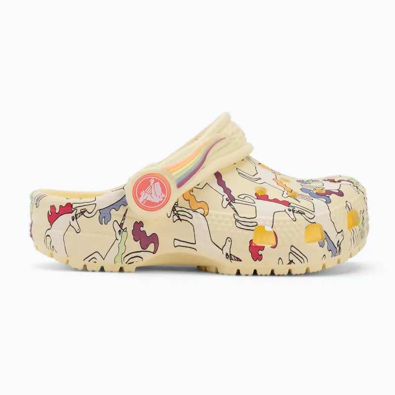 Crocs Crocs 212515-7CJ Classic Unicorn Graphic Clog T Παιδικά Σαμπό Κίτρινα Θαλάσσης Κορίτσι / Beachwear Girl 198445364167_24