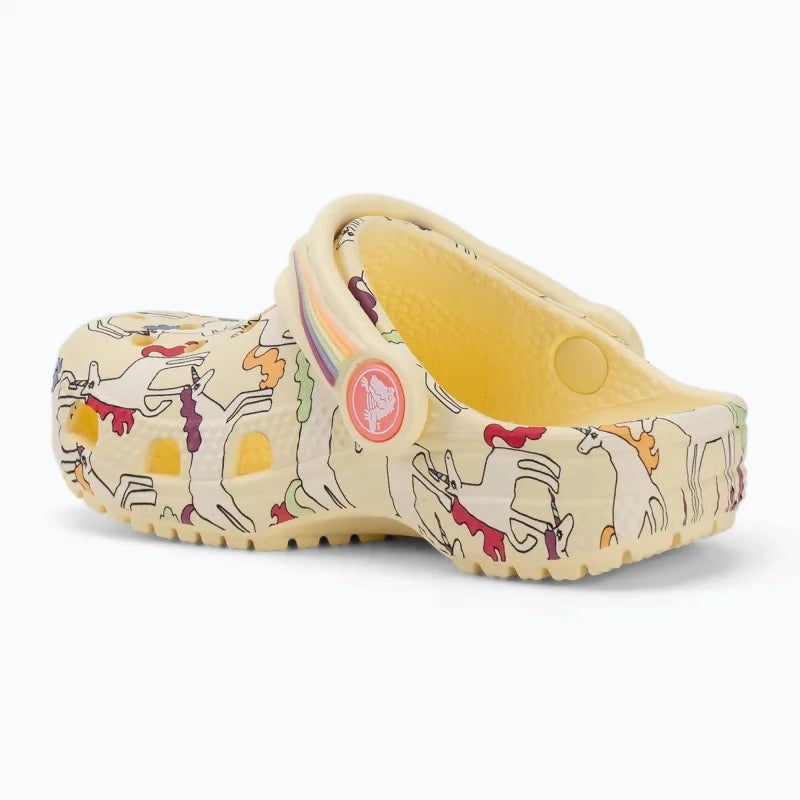 Crocs Crocs 212515-7CJ Classic Unicorn Graphic Clog T Παιδικά Σαμπό Κίτρινα Θαλάσσης Κορίτσι / Beachwear Girl 198445364167_25