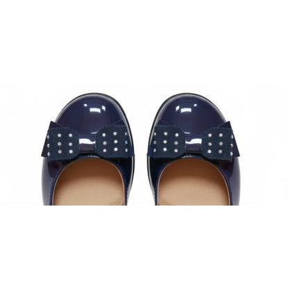 Ricco Ricco Παιδικές Ελληνικές Δερμάτινές Μπαλαρίνες Χειροποίητες Ανατομικές για Κορίτσια Μπλε Μπαρέτα/ Ballerina / Flat Shoes Girl 1_3cca56db-322d-43f3-8b7c-5a1c6f3cf4ba