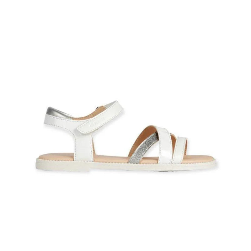 Geox Geox Παιδικά Πέδιλα Karly Ανατομικά Λευκά Πέδιλο Κορίτσι / Sandals Girl 20230228153541_geox_paidika_pedila_karly_anatomika_leyka_j5235d_00254_c1000