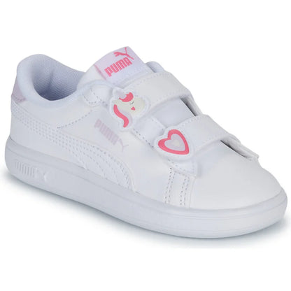 Puma Puma Smash 3.0 Παιδικά Sneakers Λευκά Sneaker Κορίτσι / Sneaker Girl 20250121093654_puma_smash_3_0_paidika_sneakers_leyka_397287_07