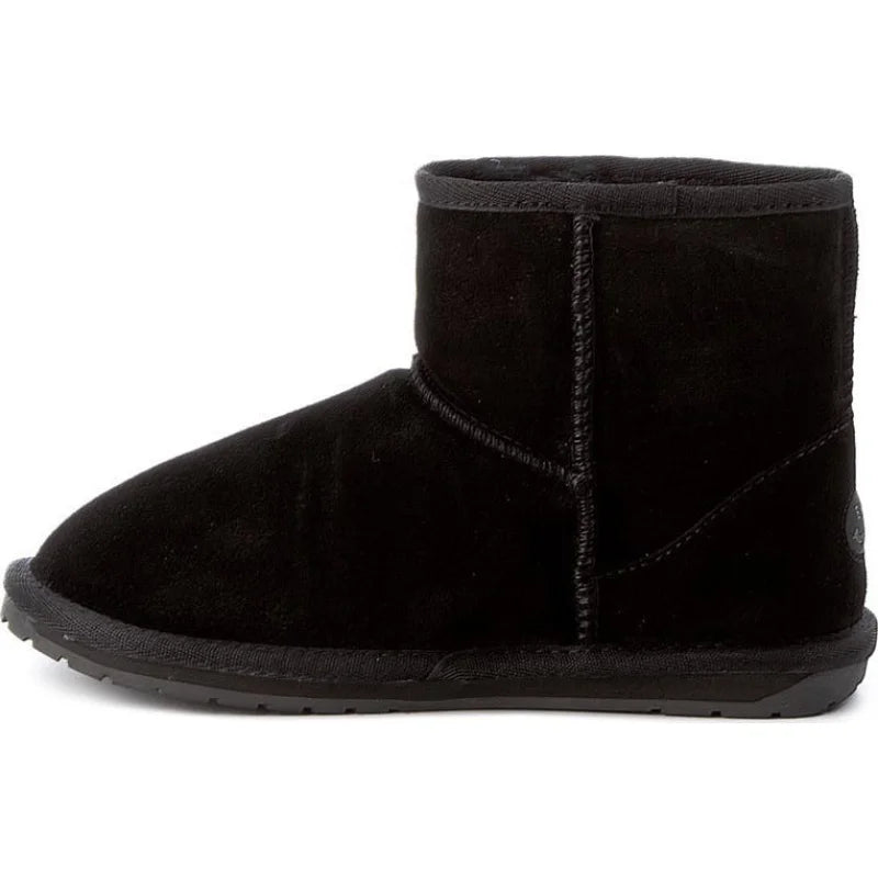 Emu Australia EMU Australia Wallaby Mini Suede Παιδικά Μποτάκια Χιονιού Μαύρα Χιονιού Κορίτσι / Snowboots Girl 20250612233859_0a5ec040