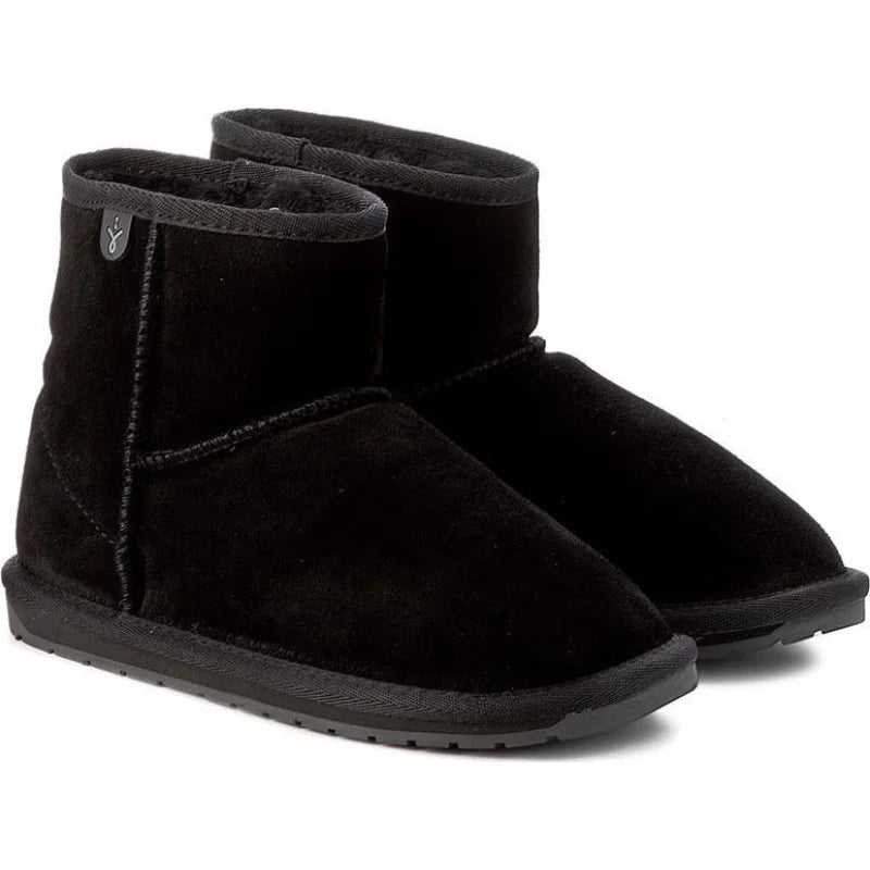 Emu Australia EMU Australia Wallaby Mini Suede Παιδικά Μποτάκια Χιονιού Μαύρα Χιονιού Κορίτσι / Snowboots Girl 20250612233907_e1cc8e0b