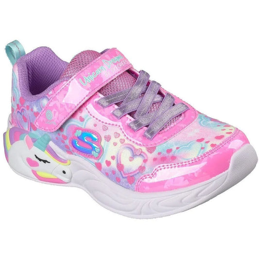Skechers Skechers Παιδικά Sneakers με Σκρατς Ροζ Παπούτσι Κορίτσι Φωτάκια / Shoes with Lights Girl 20250806101056_skechers_paidika_sneakers_roz_303063l_pkmt