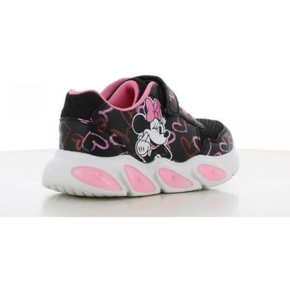 Leomil Disney Minnie Mouse Παιδικά Sneakers με Σκρατς Μαύρα Παπούτσι Κορίτσι Φωτάκια / Shoes with Lights Girl 20250915200806_713a2f50