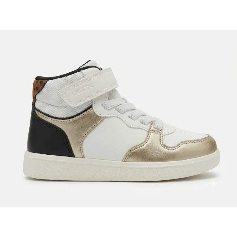 Geox Geox J66DKC 0003W C1327 Παιδικά Μποτάκια Sneaker New Emberlix για Κορίτσια λευκό με χρυσό Sneaker Κορίτσι / Sneaker Girl 202b272b-7218-4a82-b77e-41b91aaf894a