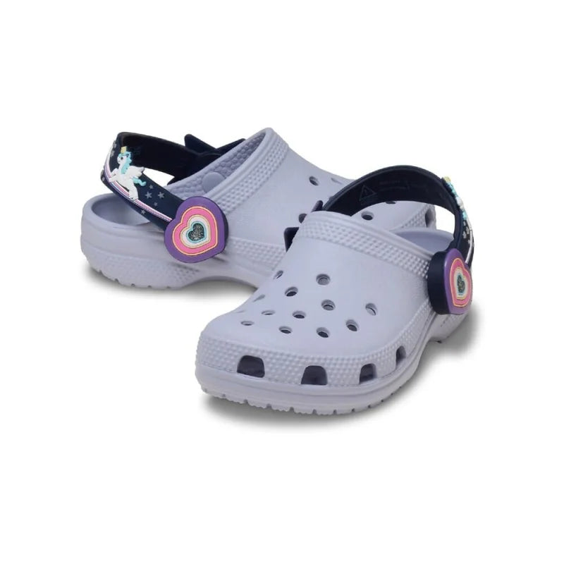Crocs Crocs 211892-5BO Παιδικά Σαμπό Classic I Am Unicorn Light Up Θαλάσσης Κορίτσι / Beachwear Girl 211892_5BO_ALT110