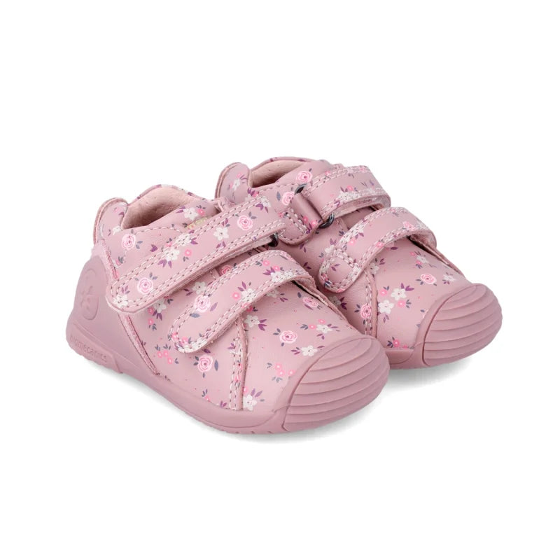 Bottines Enfant Biomecanics à Rayures Rose