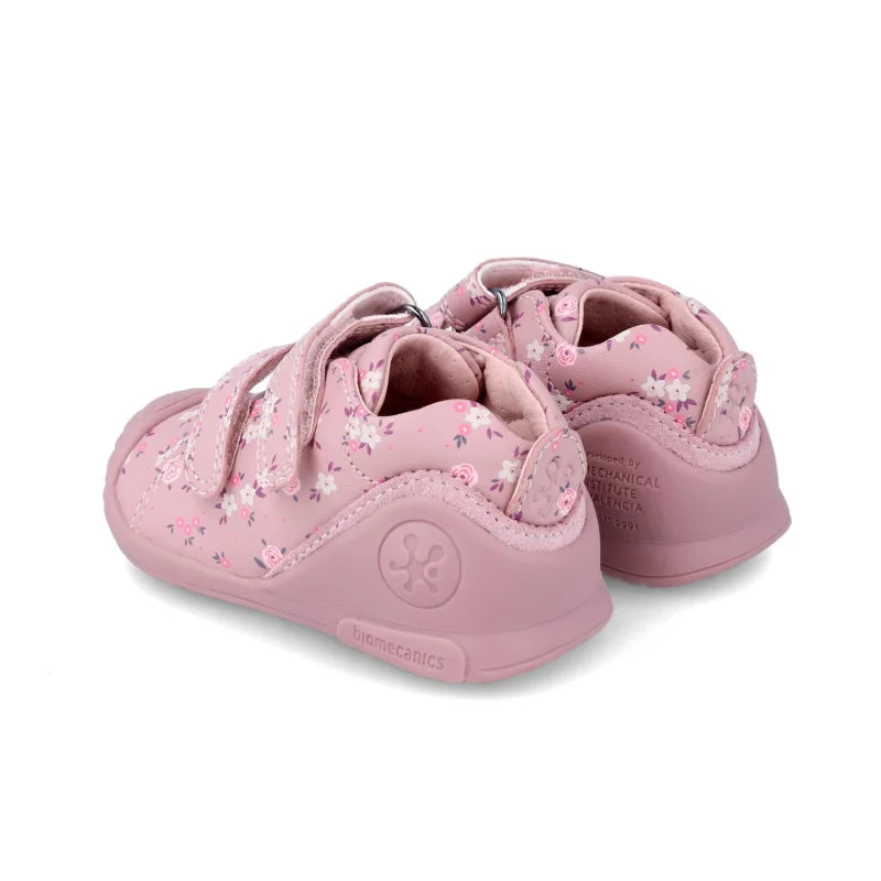 Bottines Enfant Biomecanics à Rayures Rose