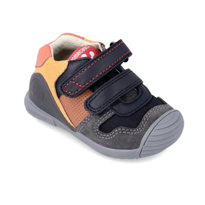 Biomecanics Children's High Sneakers with Scratches Black