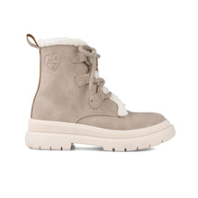 Garvalin Bottines Enfant en Cuir pour Fille avec Fermeture Éclair Beige